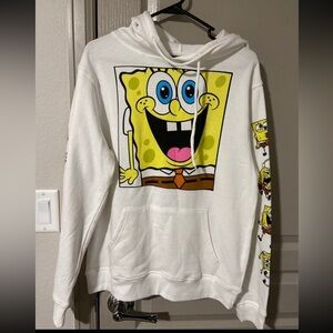 Spongebob Squarepants Men S White Hoodie